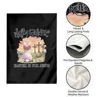 Silly Rabbit Easter Is For Jesus Garden Flag Christian Easter