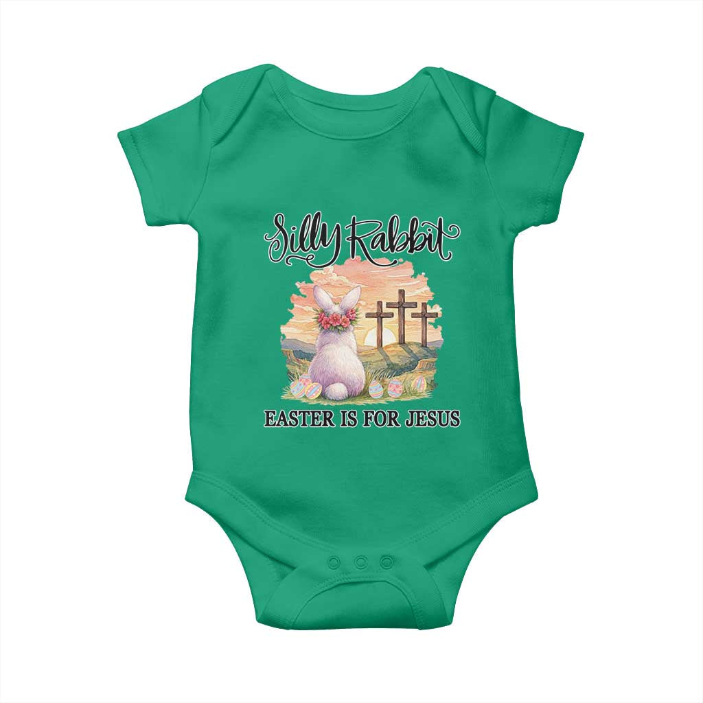 Silly Rabbit Easter Is For Jesus Baby Onesie Christian Easter