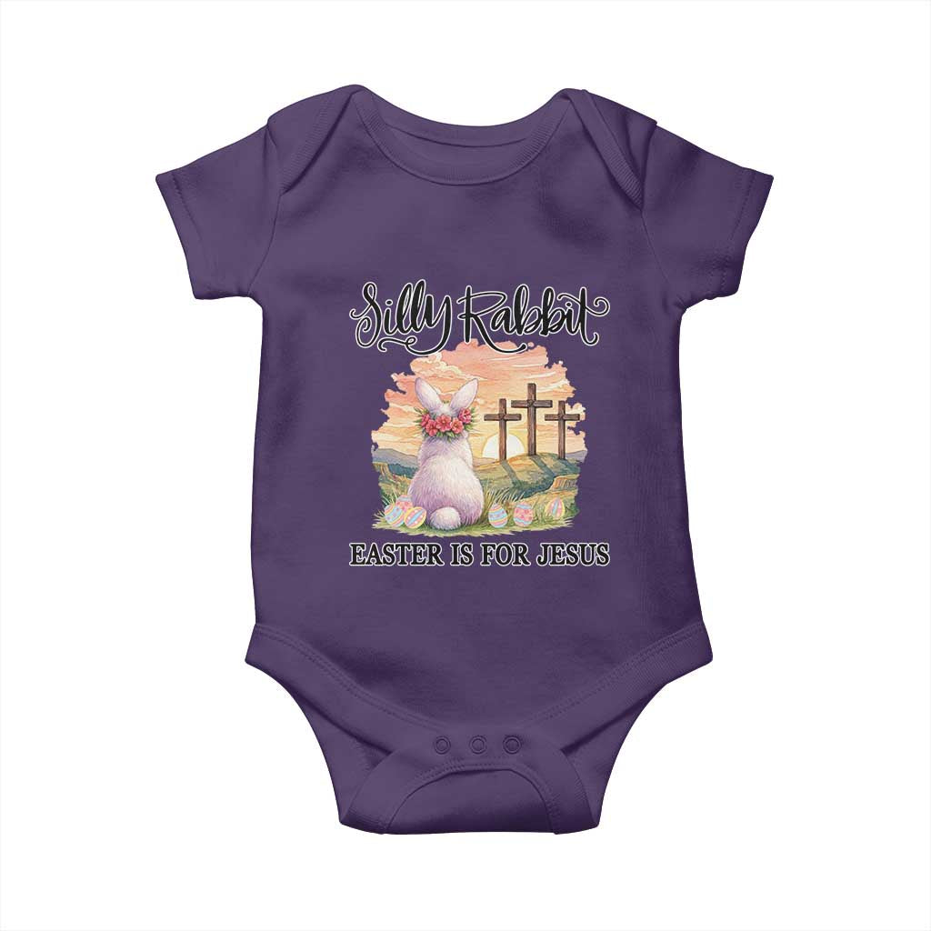 Silly Rabbit Easter Is For Jesus Baby Onesie Christian Easter