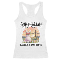 Silly Rabbit Easter Is For Jesus Racerback Tank Top Christian Easter