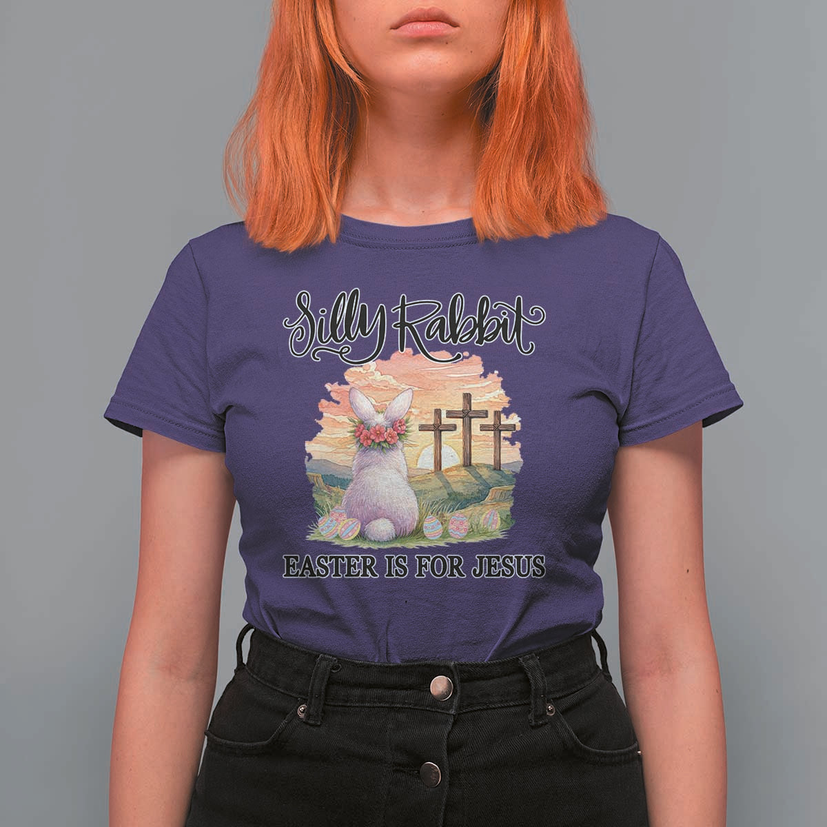 Silly Rabbit Easter Is For Jesus T Shirt For Women Christian Easter