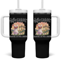 Silly Rabbit Easter Is For Jesus Tumbler With Handle Christian Easter