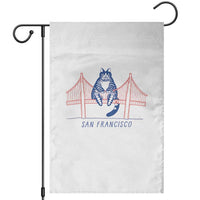 Funny Cat San Francisco Golden Gate Garden Flag