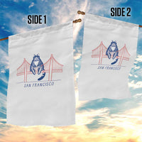 Funny Cat San Francisco Golden Gate Garden Flag