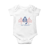 Funny Cat San Francisco Golden Gate Baby Onesie