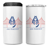 Funny Cat San Francisco Golden Gate 4 in 1 Can Cooler Tumbler