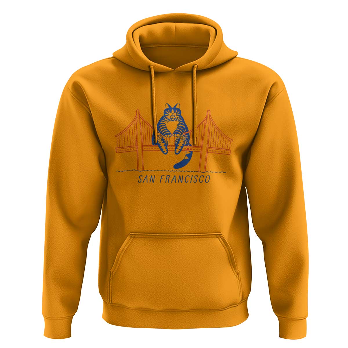 Funny Cat San Francisco Golden Gate Hoodie