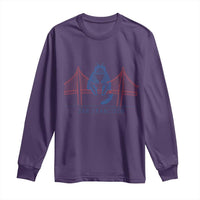 Funny Cat San Francisco Golden Gate Long Sleeve Shirt