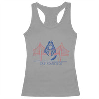 Funny Cat San Francisco Golden Gate Racerback Tank Top