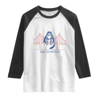 Funny Cat San Francisco Golden Gate Raglan Shirt
