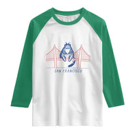 Funny Cat San Francisco Golden Gate Raglan Shirt
