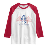 Funny Cat San Francisco Golden Gate Raglan Shirt