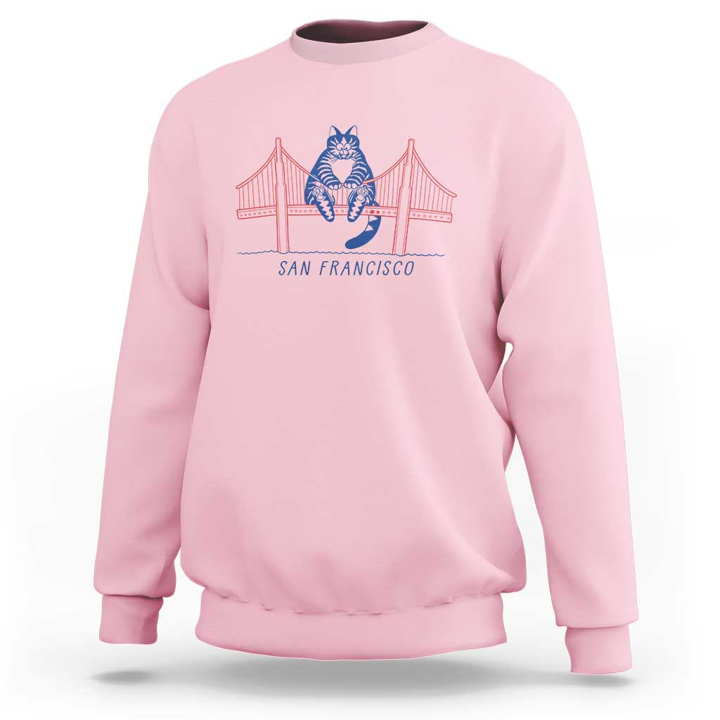 Funny Cat San Francisco Golden Gate Sweatshirt