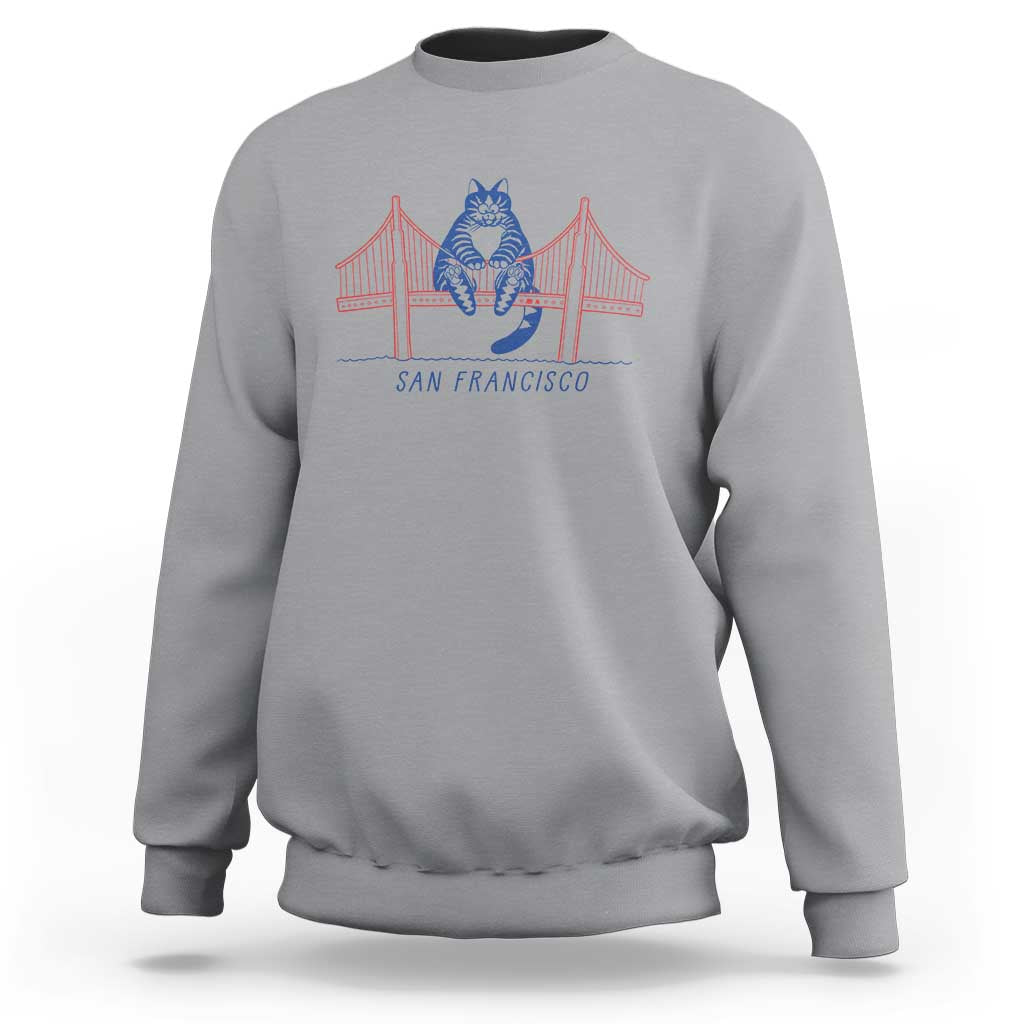 Funny Cat San Francisco Golden Gate Sweatshirt