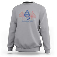 Funny Cat San Francisco Golden Gate Sweatshirt