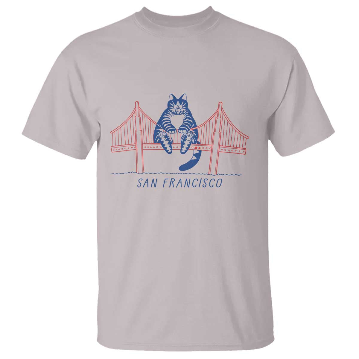 Funny Cat San Francisco Golden Gate T Shirt