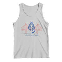 Funny Cat San Francisco Golden Gate Tank Top