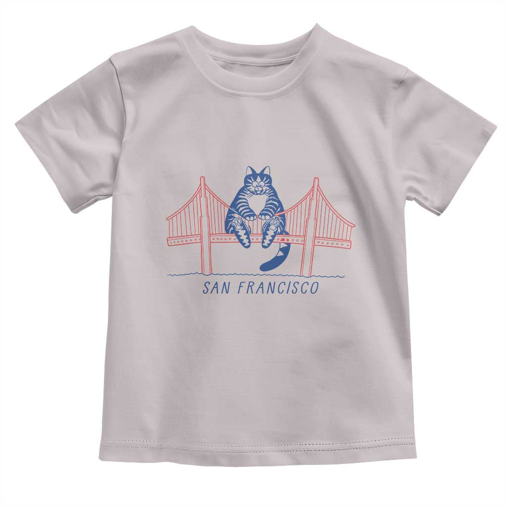 Funny Cat San Francisco Golden Gate Toddler T Shirt