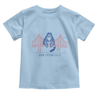 Funny Cat San Francisco Golden Gate Toddler T Shirt