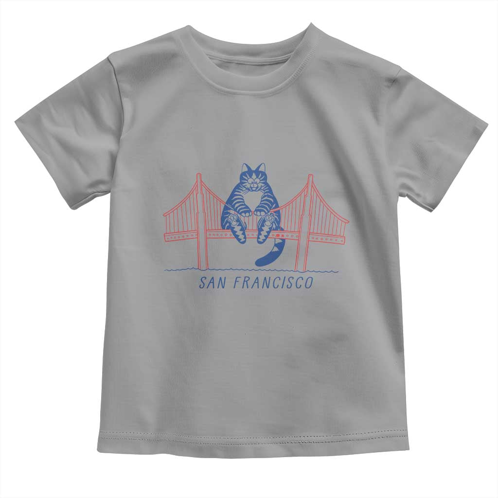 Funny Cat San Francisco Golden Gate Toddler T Shirt