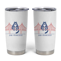 Funny Cat San Francisco Golden Gate Tumbler Cup