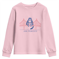 Funny Cat San Francisco Golden Gate Youth Sweatshirt