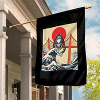 San Francisco Cat Garden Flag Vintage Japanese Anime Kawaii Cat Sunset