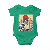 San Francisco Cat Baby Onesie Vintage Japanese Anime Kawaii Cat Sunset