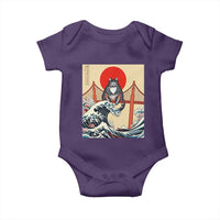San Francisco Cat Baby Onesie Vintage Japanese Anime Kawaii Cat Sunset