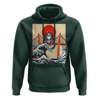 San Francisco Cat Hoodie Vintage Japanese Anime Kawaii Cat Sunset