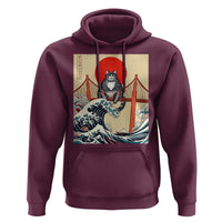 San Francisco Cat Hoodie Vintage Japanese Anime Kawaii Cat Sunset