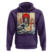 San Francisco Cat Hoodie Vintage Japanese Anime Kawaii Cat Sunset