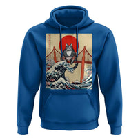 San Francisco Cat Hoodie Vintage Japanese Anime Kawaii Cat Sunset