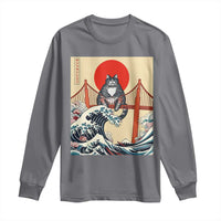 San Francisco Cat Long Sleeve Shirt Vintage Japanese Anime Kawaii Cat Sunset