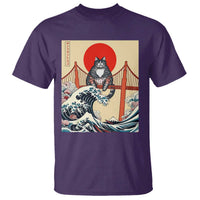 San Francisco Cat T Shirt Vintage Japanese Anime Kawaii Cat Sunset