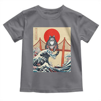 San Francisco Cat Toddler T Shirt Vintage Japanese Anime Kawaii Cat Sunset