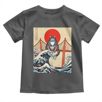 San Francisco Cat Toddler T Shirt Vintage Japanese Anime Kawaii Cat Sunset
