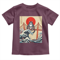 San Francisco Cat Toddler T Shirt Vintage Japanese Anime Kawaii Cat Sunset