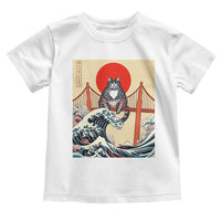 San Francisco Cat Toddler T Shirt Vintage Japanese Anime Kawaii Cat Sunset