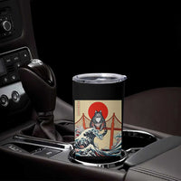 San Francisco Cat Tumbler Cup Vintage Japanese Anime Kawaii Cat Sunset