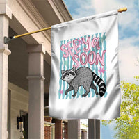 See Ya Soon Raccoon Garden Flag Funny Last Day of School