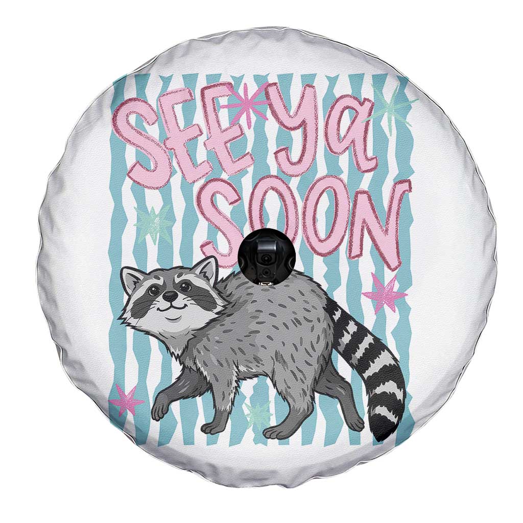 See Ya Soon Raccoon Spare Tire Cover Funny Last Day of School