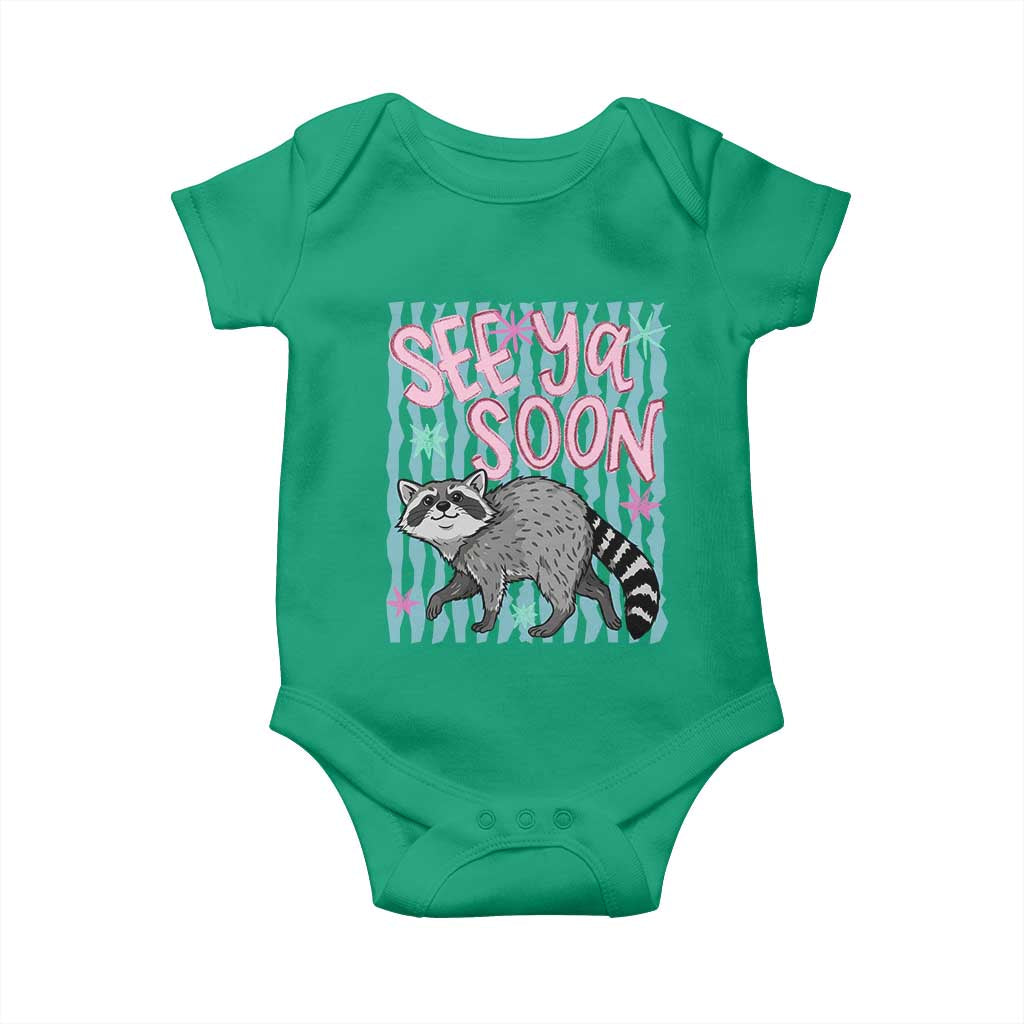 See Ya Soon Raccoon Baby Onesie Funny Last Day of School