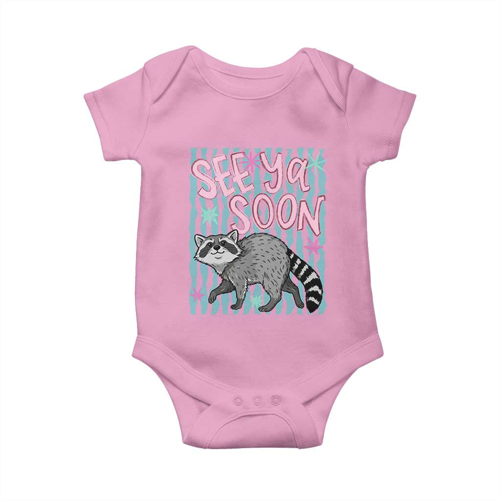 See Ya Soon Raccoon Baby Onesie Funny Last Day of School