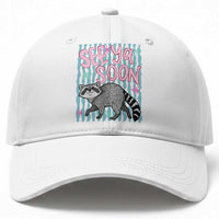 See Ya Soon Raccoon Baseball Cap Funny Last Day of School