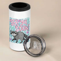 See Ya Soon Raccoon 4 in 1 Can Cooler Tumbler Funny Last Day of School