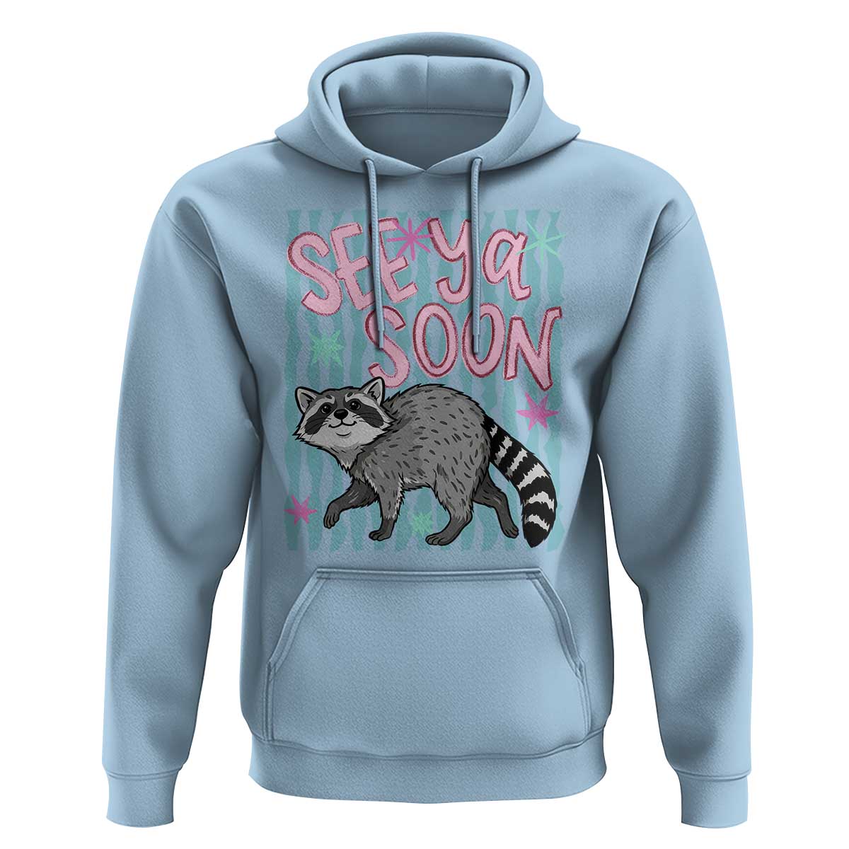 See Ya Soon Raccoon Hoodie Funny Last Day of School