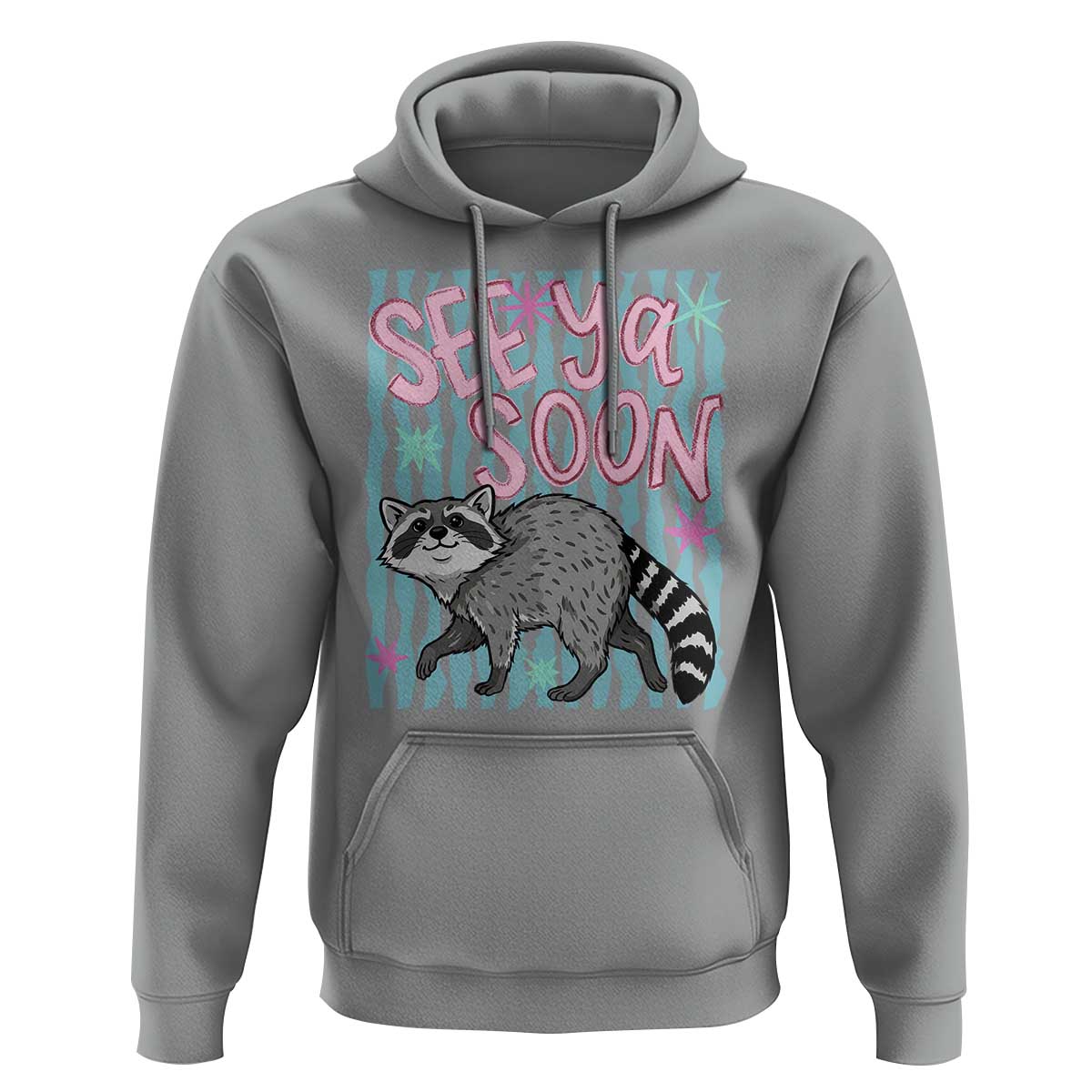 See Ya Soon Raccoon Hoodie Funny Last Day of School