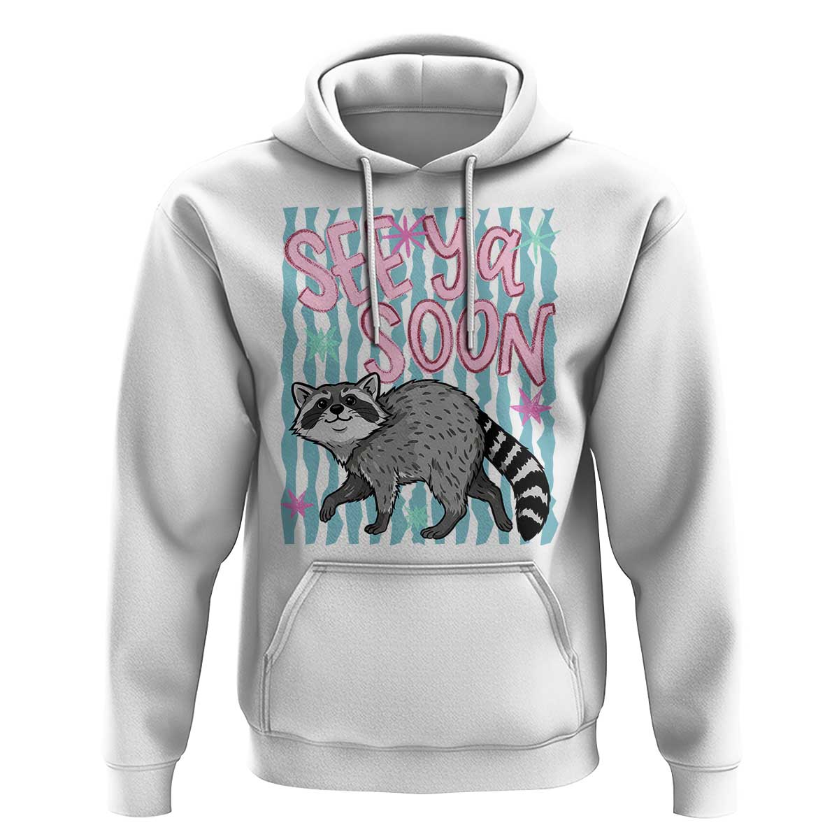 See Ya Soon Raccoon Hoodie Funny Last Day of School