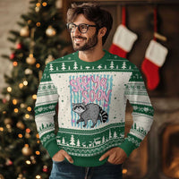 See Ya Soon Raccoon Ugly Christmas Sweater Funny Last Day of School